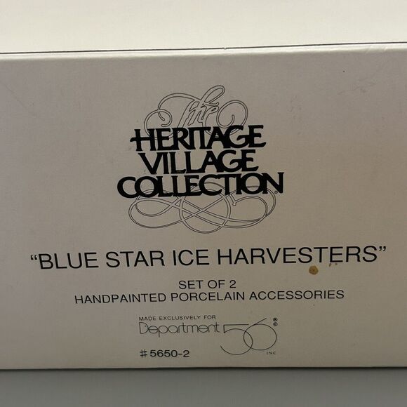 Dept 56 Heritage Village Collection Blue Star Ice Harvesters #5650-2 - Picture 2 of 12